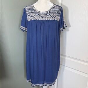 Lucky Brand | Dresses | Lucky Brand Dress Hazel Peasant Clip Dot Size Small  Petite